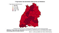 Weiter niedrigster Wert in Baden-Württemberg – Baden-Baden sinkt auf 76,1 bei 7-Tage-Inzidenz – Zahlen an Feiertagen mit Vorbehalt