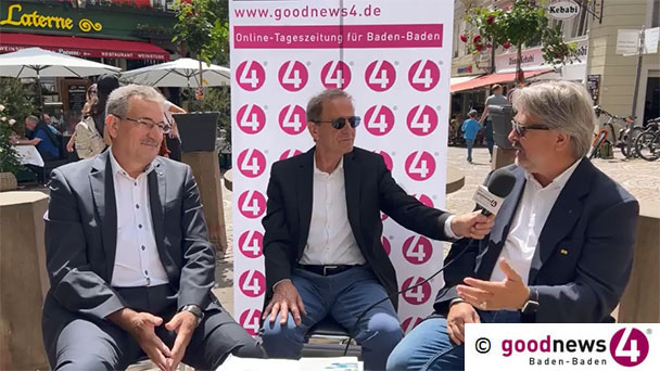 Erstes „goodnews4 Live-Duell“ endet unentschieden – Baden-Badener FDP-Fraktionschef Rolf Pilarski und Freie-Wähler-Chef Ralf Schwellinger trennen sich 4:4